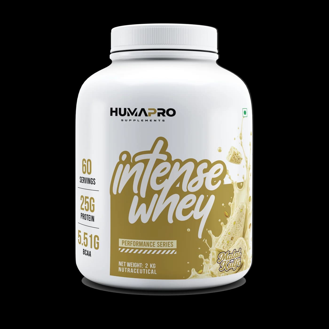 HumaPro Intense Whey – Malai Kulfi, 2 kg, front