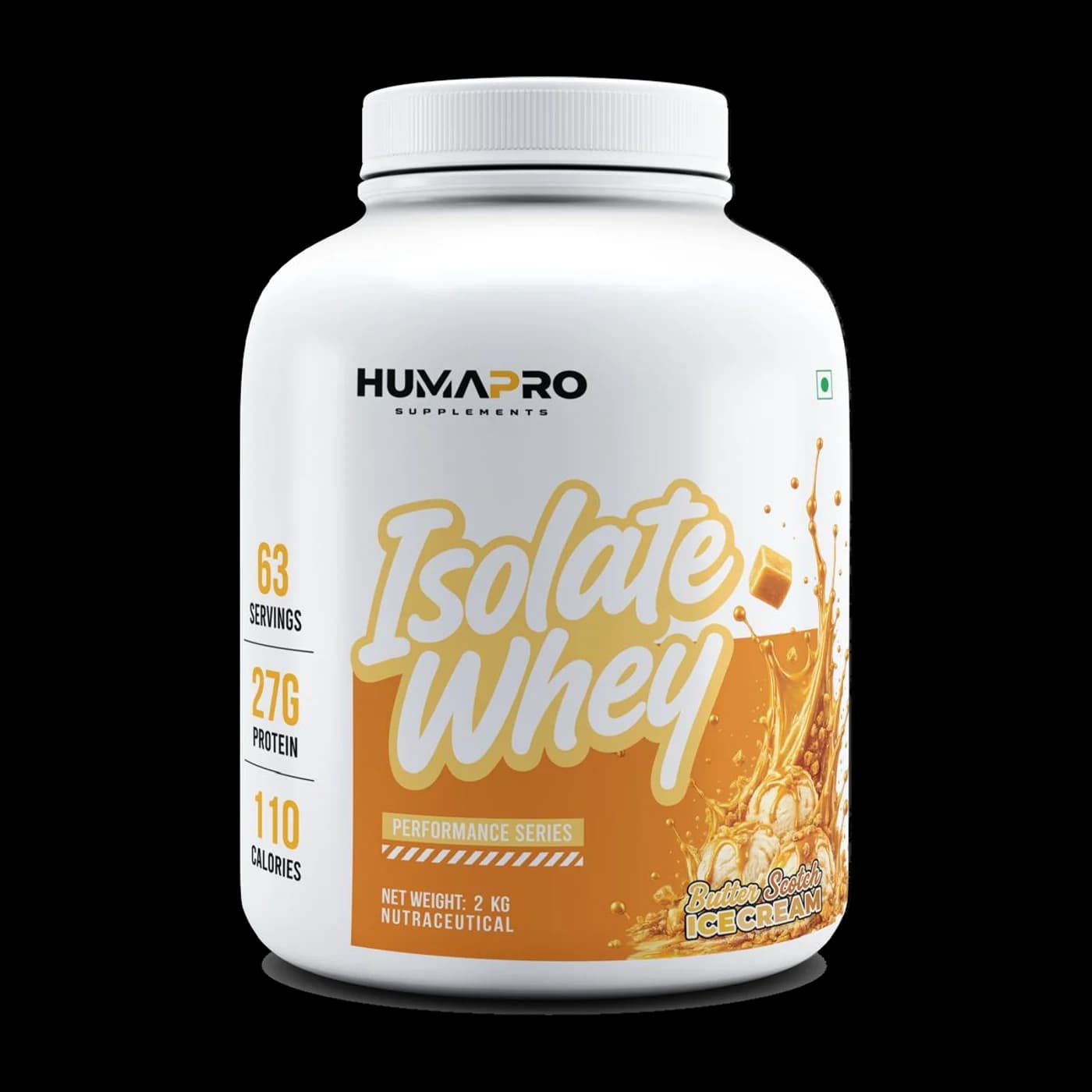 HumaPro Isolate Whey – Butter Scotch Ice Cream, 2 kg, front
